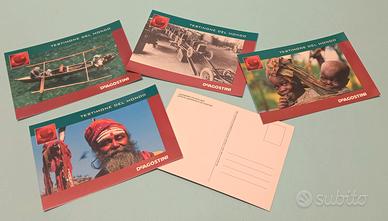 4x Cartoline Calendario Atlante 2003 De Agostini
