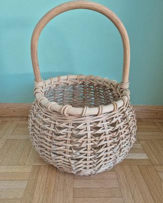 cesto robusto in vimini diam. 25 cm cesta