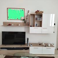 MOBILE TV MARRONCINO/BIANCO