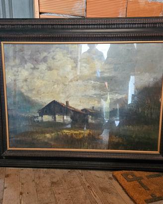 antico quadro fine 800 ,olio su tavoletta 