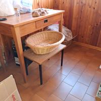 Scrivania legno anni 70