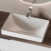 Lavabo a semincasso, singolo o in coppia