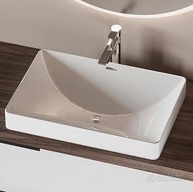 Lavabo a semincasso, singolo o in coppia