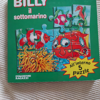 Libro puzzle. De Agostini Billy il sottomarino
