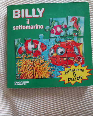 Libro puzzle. De Agostini Billy il sottomarino