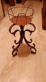 Portaoggetti Ferro Mobile Ingresso Portavaso