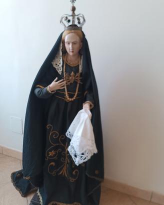 Statua Madonna Addolorata stile 700
