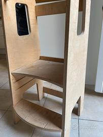Torre montessoriana in legno