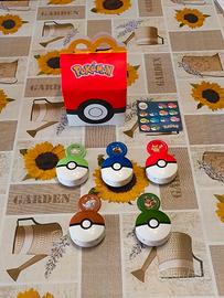 Pokemon Set 5 Poke Ball McDonalds Collezione