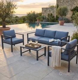 Set giardino 5 posti alluminio