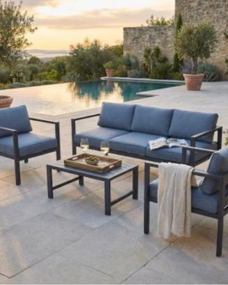 Set giardino 5 posti alluminio