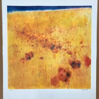 Litografia Renzo Vespignani “campo di papaveri”
