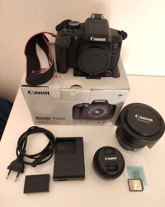 Canon EOS 750D + obiettivi e accessori