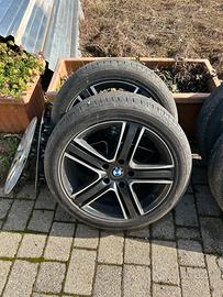 4 Cerchi in lega per bmw 5x120 17” gomme ottime