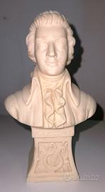 WOLFGANG AMADEUS MOZART BUSTO STATUA ALTO 15 CM