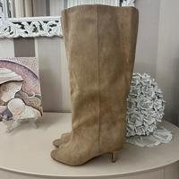 Stivali donna beige spuntati tg 37 nuovi