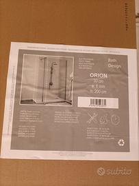 Paraschizzi ruotabile per doccia walk in