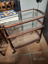 Tavolino 3 piani vetro