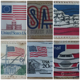Lotto 6 Francobolli USA – Simboli Patriottici