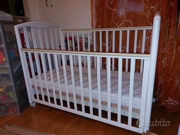 lettino Pali in legno+ Doghe + materasso