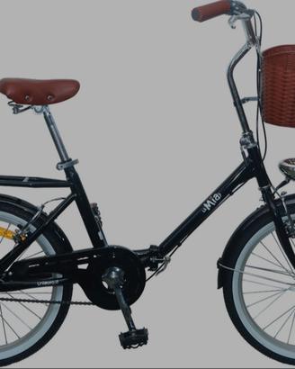 TEKLIO LA MIA BICI  pieghevole 20"  NERA