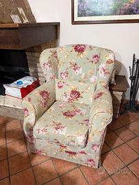 Poltrona con fodera di ricambio neutra