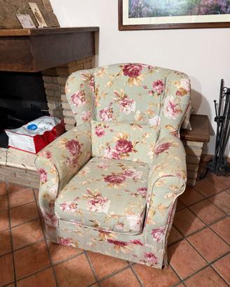 Poltrona con fodera di ricambio neutra