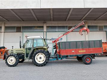 trattore rimorchio gru