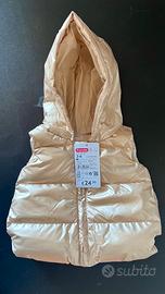 Gilet imbottito bimba oro 3-6 mesi