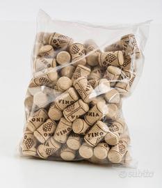 Sacchetto NUOVO sigillato tappi in sughero -100 pz
