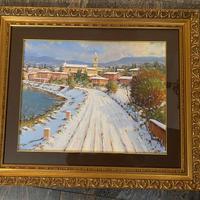 Quadro neve sul Lungadige Verona