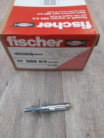Tassello Fischer SBS 9/5 M6×20, metallo foro 9mm.