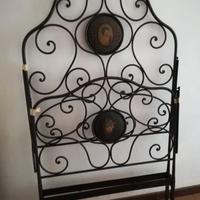 LETTO ANTICO IN FERRO BATTUTO PERIODO 1800