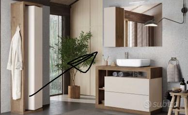 Mobile con specchio bagno