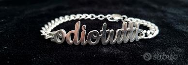 Bracciale acciaio odiotutti