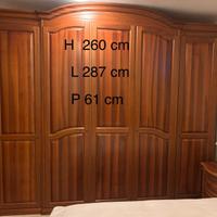 arredamento completo camera letto noce nazionale