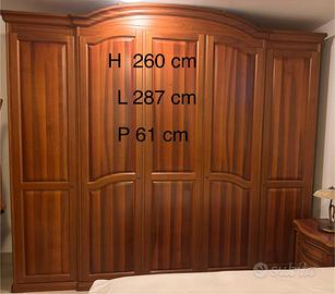 arredamento completo camera letto noce nazionale