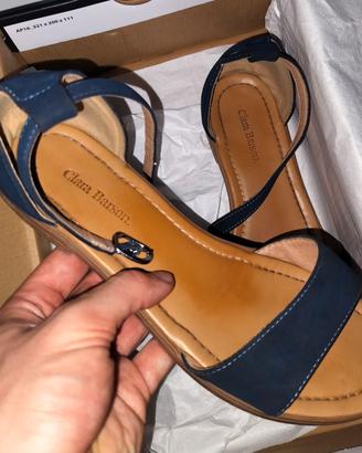 sandali bassi donna blu 37 Clara Barson