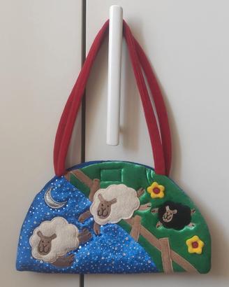 Borsa borsetta per bambina in ciniglia