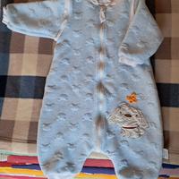 Sacco nanna invernale con maniche aperture piedi 