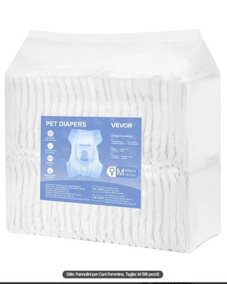 Pannolini Cane VEVOR Taglia M