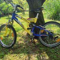 MTB con ruote da 20" GIALLA-BLU