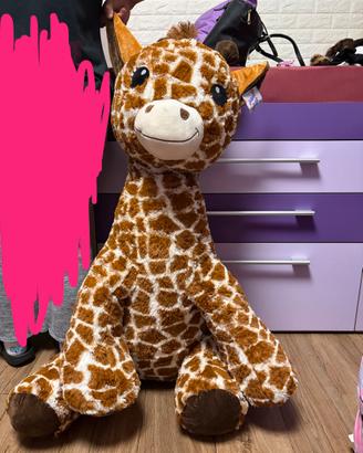 Giraffa Gigante Di Peluche, Giocattolo Di Peluche, 90 Cm, Gialla, G