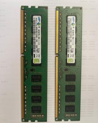 Kit RAM Samsung 8GB (2×4GB) DDR3 ECC PC3 Server