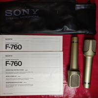 Coppia microfoni pro vintage  SONY F-760 (Japan)