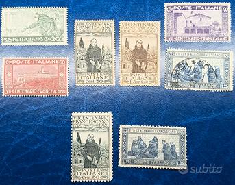 REGNO 1926 7º centenario morte di San Francesco