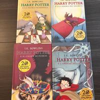 4 Libri Harry Potter - Edizione 20 anni di magia