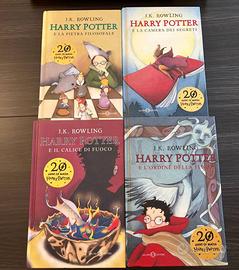 4 Libri Harry Potter - Edizione 20 anni di magia