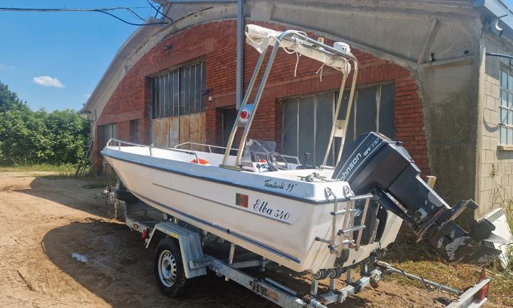 Barca open con motore 40 cv Johnson gt 737 2 tempi