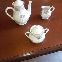 Tris Capodimonte zuccheriera lattiera e caffettier